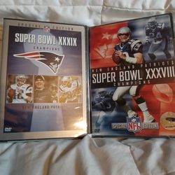 2 NIB Super Bowl 38&39 DVDs Thumbnail