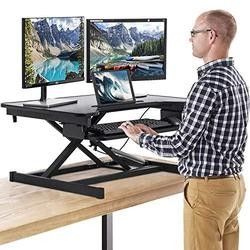 Stand Up / Sit Desk Table - BestOffice 32" Platform Height Adjustable Standing Desk Riser