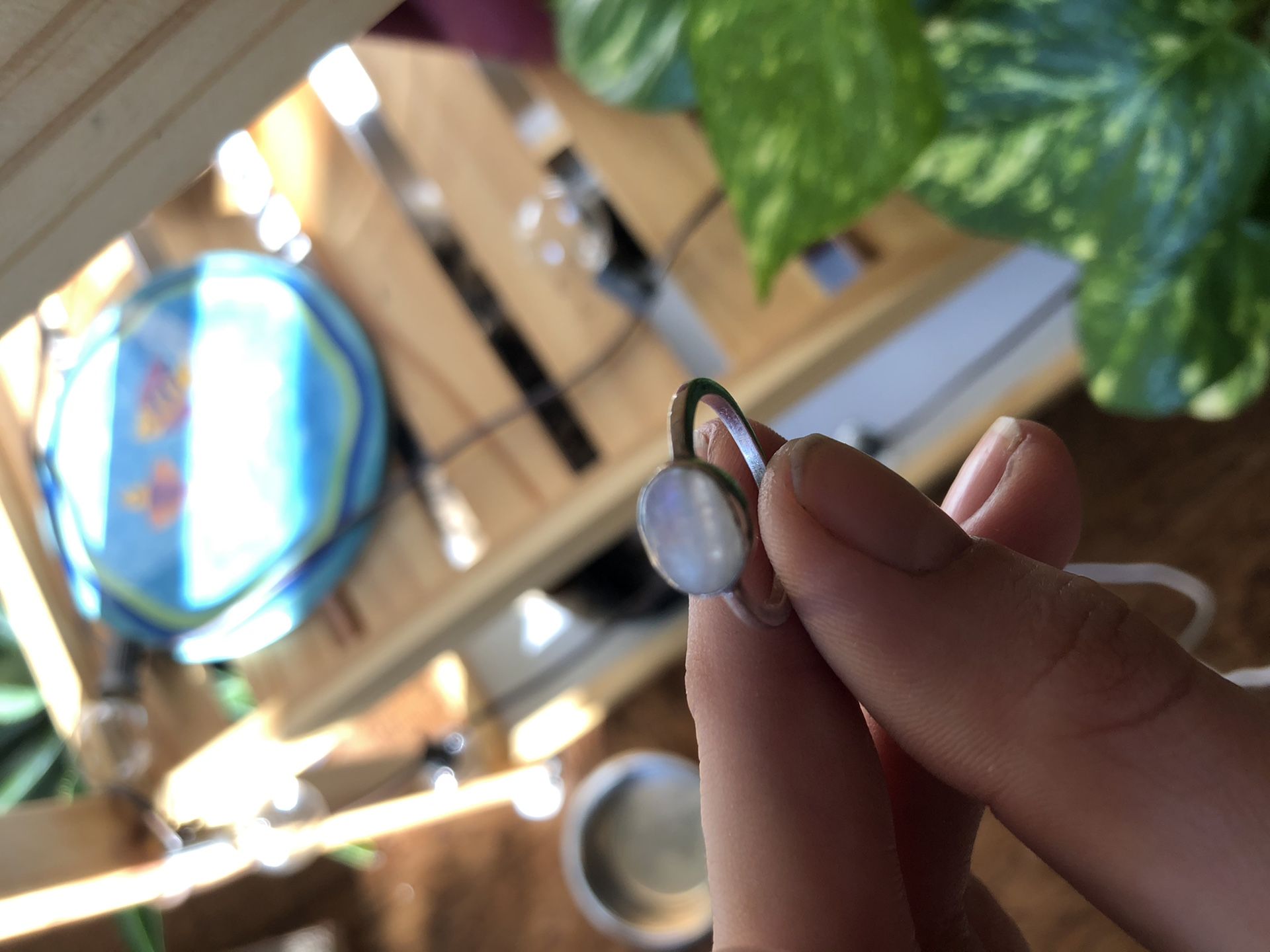 Moonstone ring
