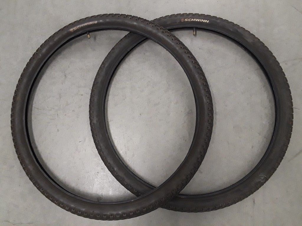 Tires and tubes for your mountain bike / MTB, 26x1.95, Schwinn branded for Sale in Portland, OR