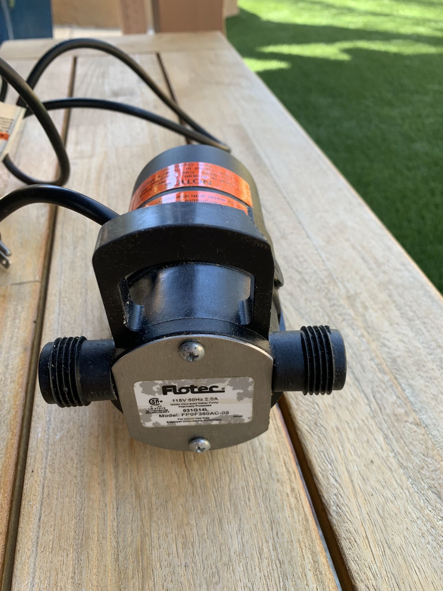 Pump For Fountain Or Pool