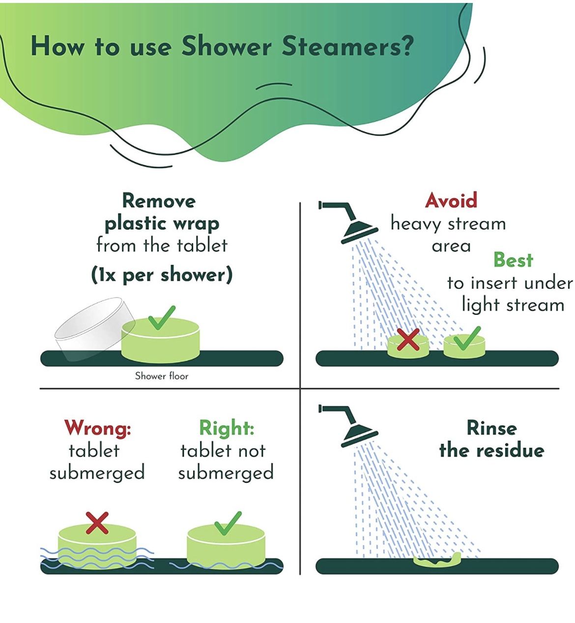 Aromatherapy Shower Steamers Pack Of 6
