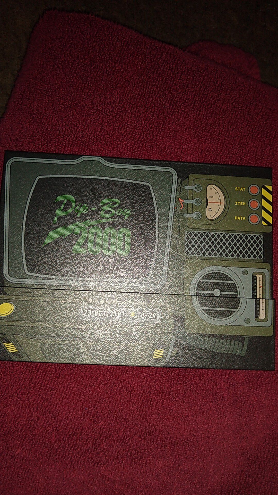 Pip-boy notebook with magnetic cover