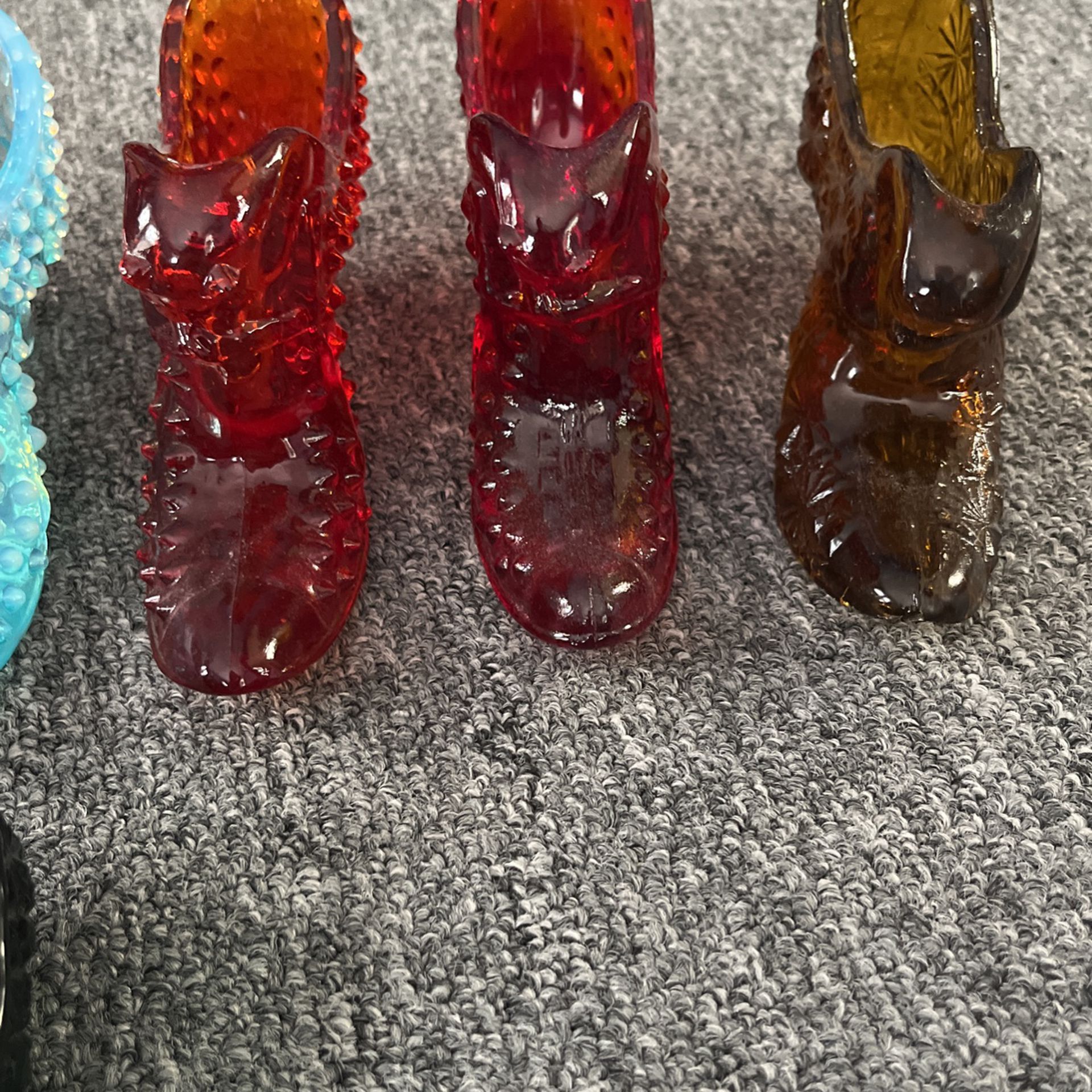Glass Shoes  /vintage Glass /collectibles 
