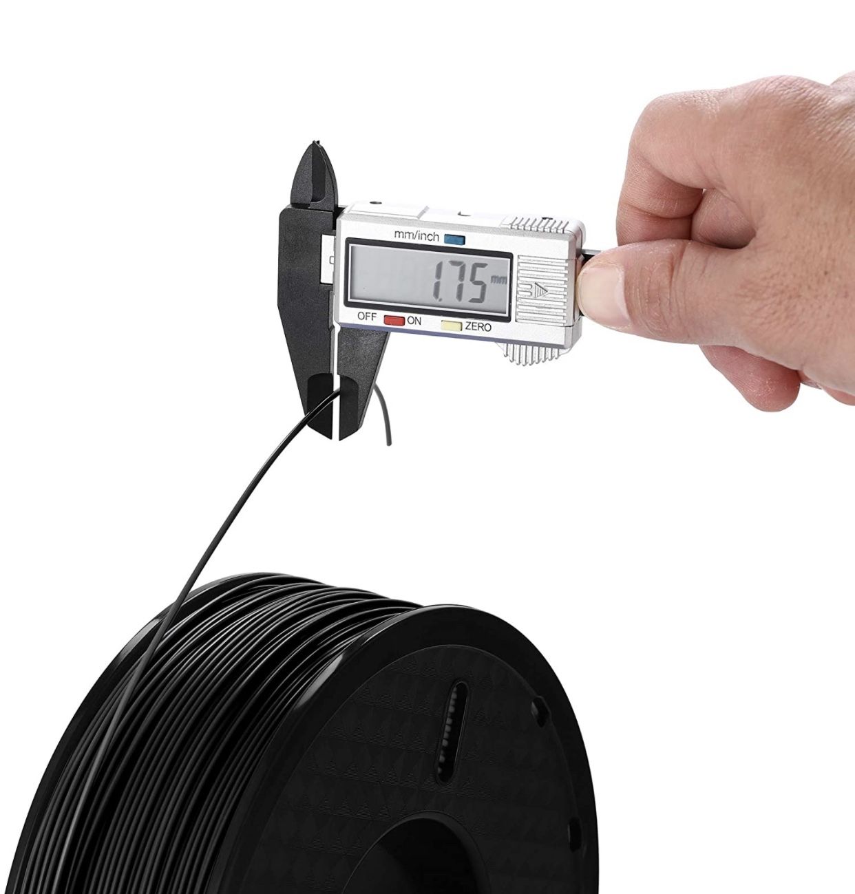 DOYOLLA PLA 3D Printer Printing Filament, 1.75 mm, Dimensional Accuracy +/- 0.02 mm, 1 kg Spool, Fit Most FDM Printer (Black)