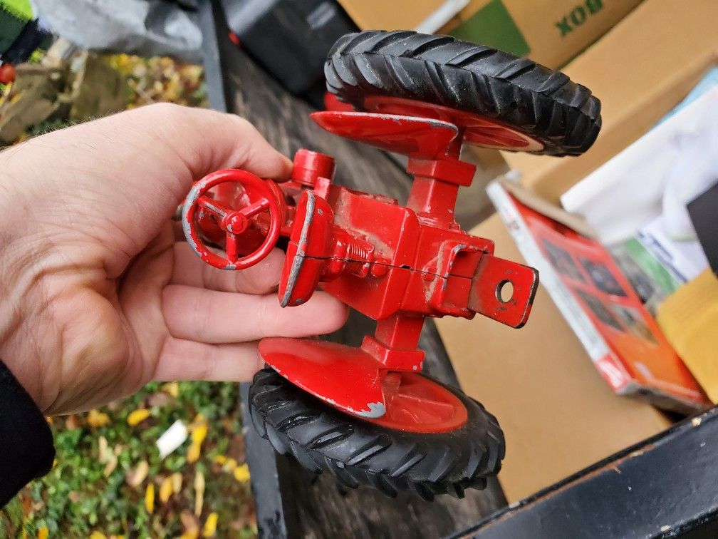 Farmall Collectible Red Metal Tractor