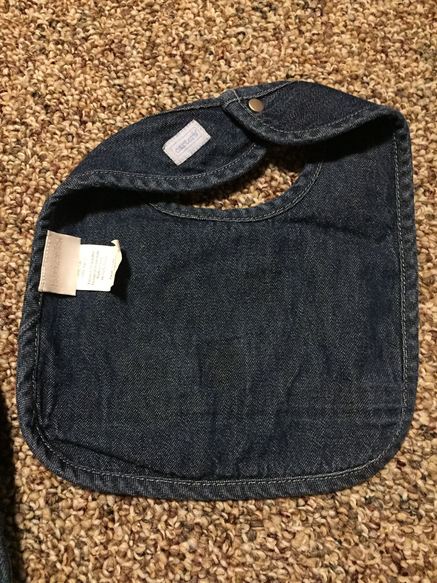 Baby boy carters 3 to 6 months overalls Teddy with matching bib