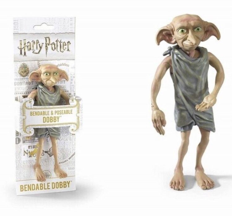 Harry Potter Bendable Figure Dobby Bowtruckle Cornish Pixie Noble Collection, great for collectors never used NEW
