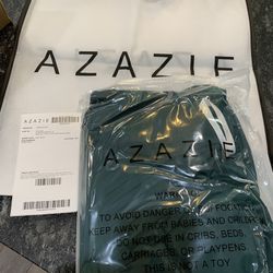 Azazie Bridesmaids Dress Green Size 12 Thumbnail