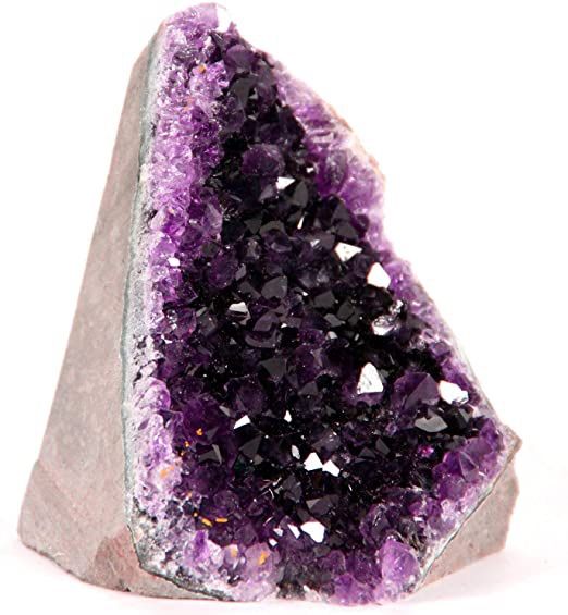 Crystal amethyst. Healing spirituality. Life questions
