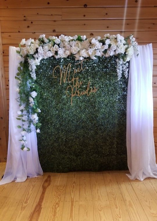 Boxwood/ Greenery Backdrop Panels