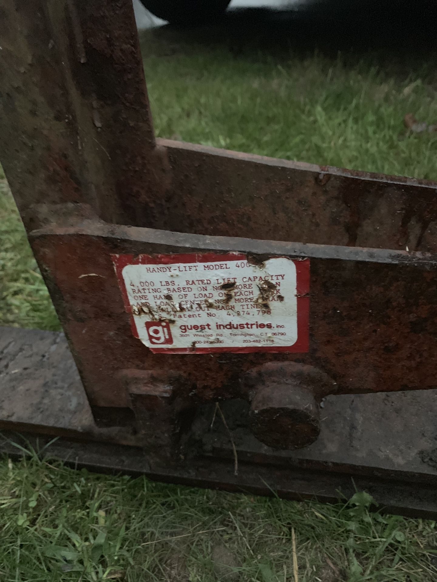 Construction Forks 4000lb rated