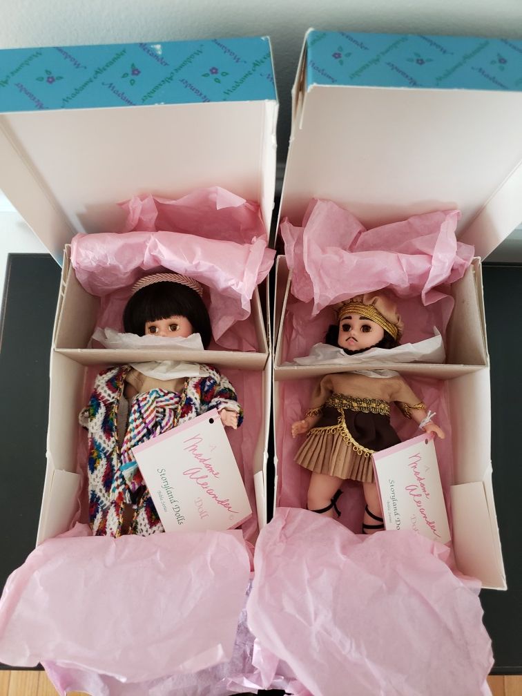 Set Of Four Madame Alexander 8" Dolls From The Bible Series