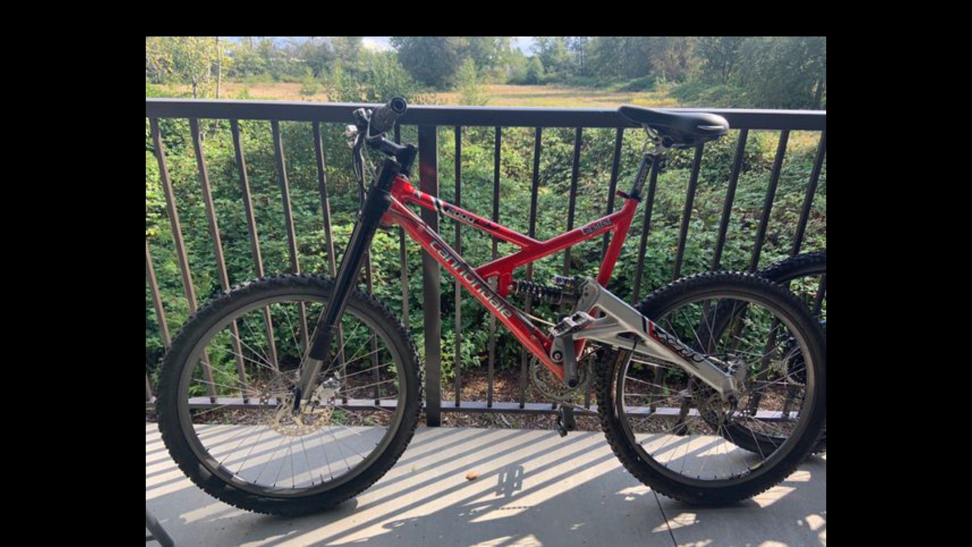 STOLEN: Cannondale downhill mountain bike