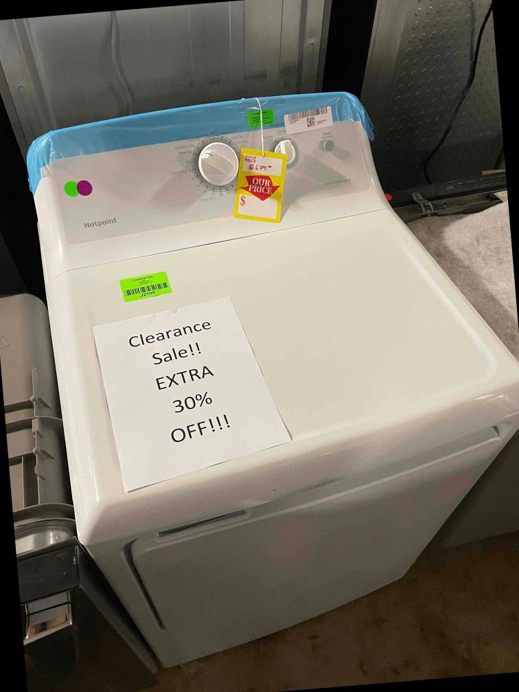 HOTPOINT HTX24EASKWS 6.2 cu. ft. White Electric Vented Dryer for Sale