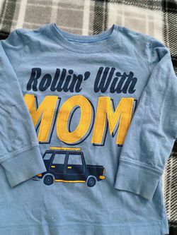 "Rollin' With Mom" Toddler Longsleeve Thumbnail