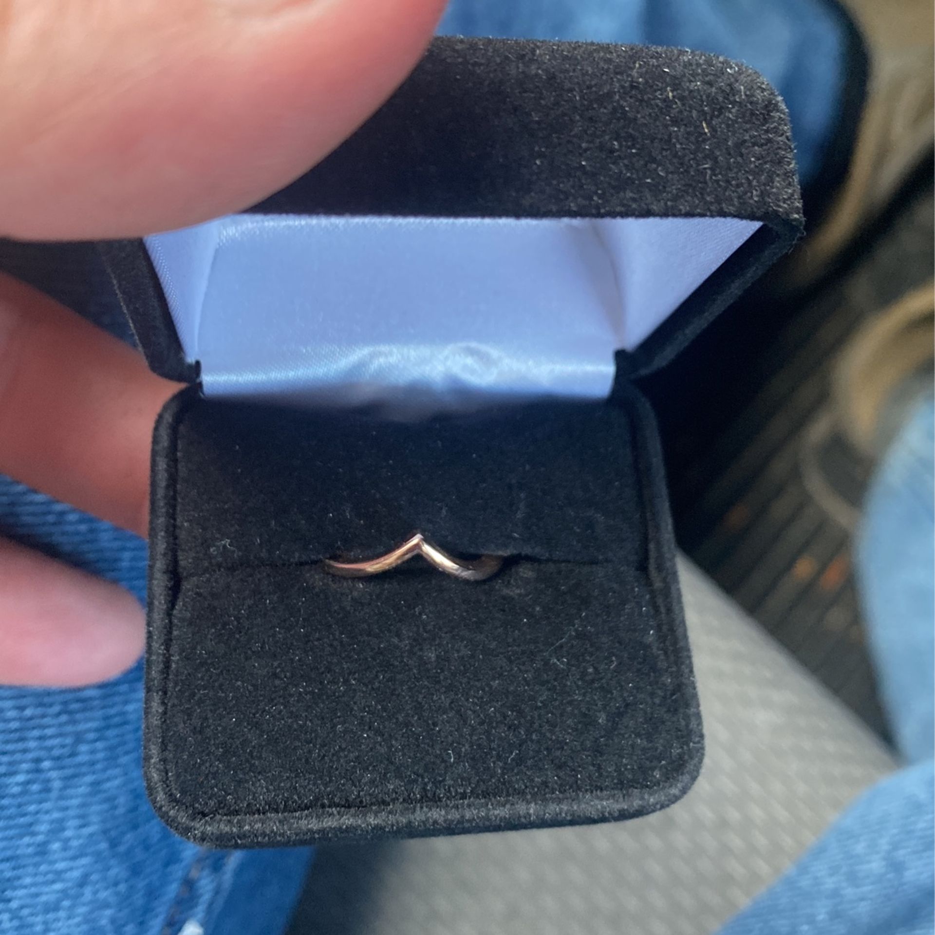 Rose Gold Engagement Ring With Wedding Band