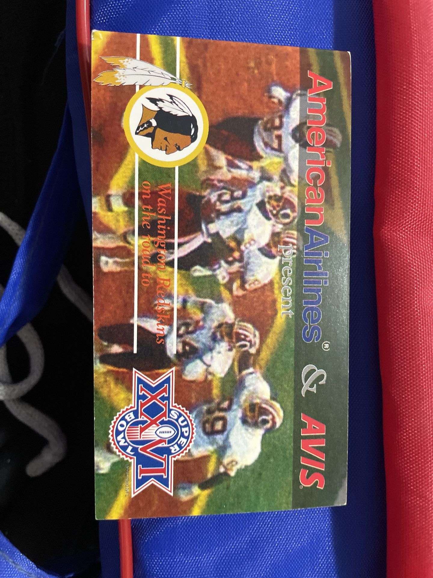 Super Bowl XXVI Ticket And Seat Cushion