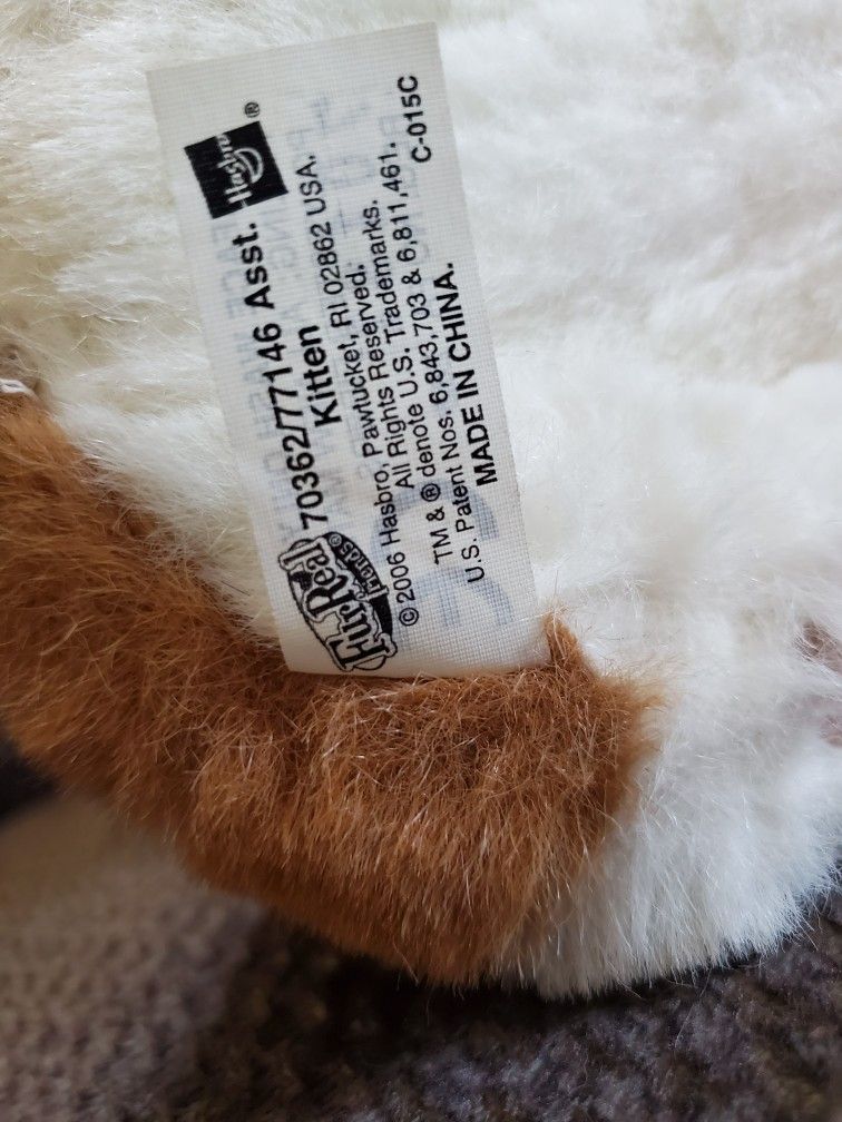 FurReal Friends Calico Kitty Cat Plush 2006