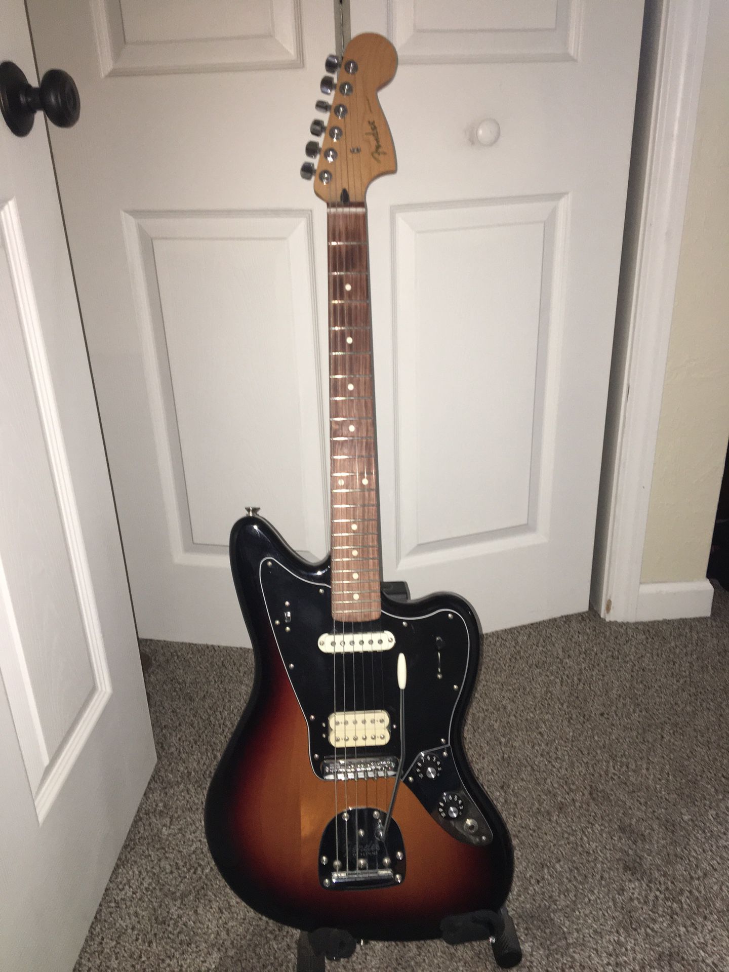 Fender Jaguar Guitar 2018 Sunburn Color