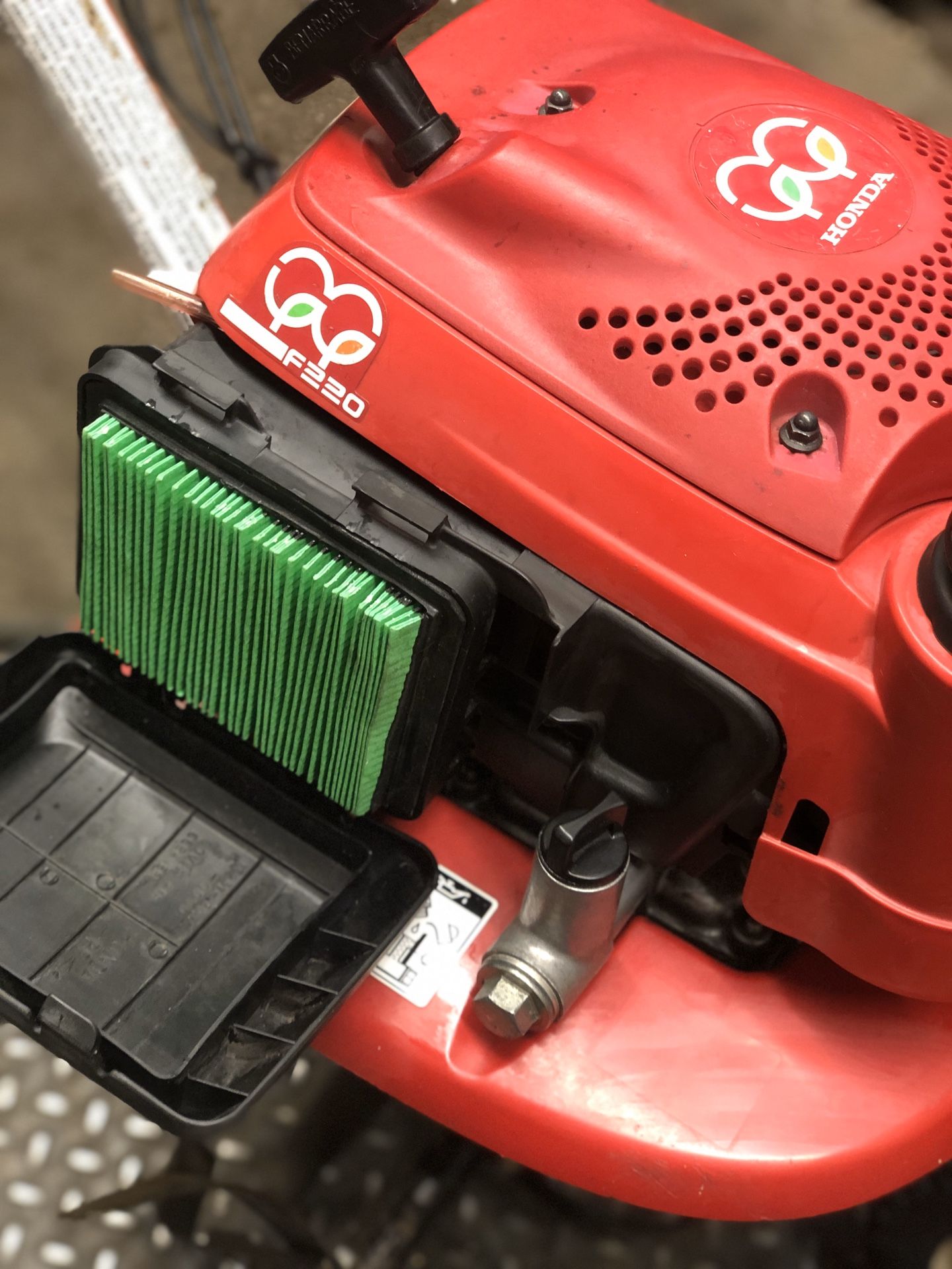 Used Honda F220 21" Roto Tiller Lawn Garden Cultivator Mid Tine Gas