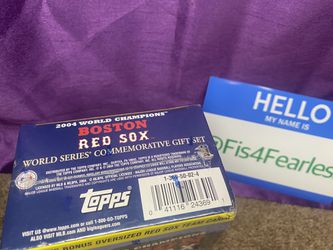 2004 Topps Boston Red Sox World Series Commemorative Gift Set - 55 Cards SEALED.  Thumbnail