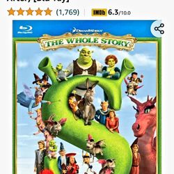 New - Shrek: The Whole Story (Shrek / Shrek 2 / Shrek the Third / Shrek Forever After) [Blu-ray] Thumbnail