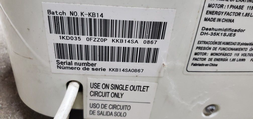 Hisense Dehumidifier DH-35J1SJE5