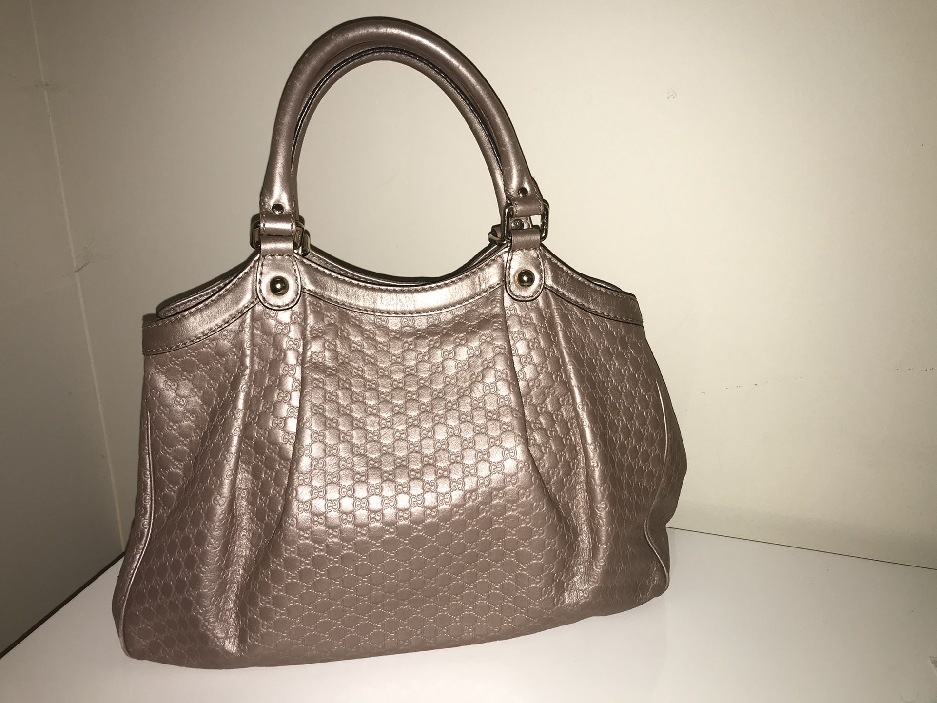Authentic Gucci Sukey Rose Gold Tote Bag Like New