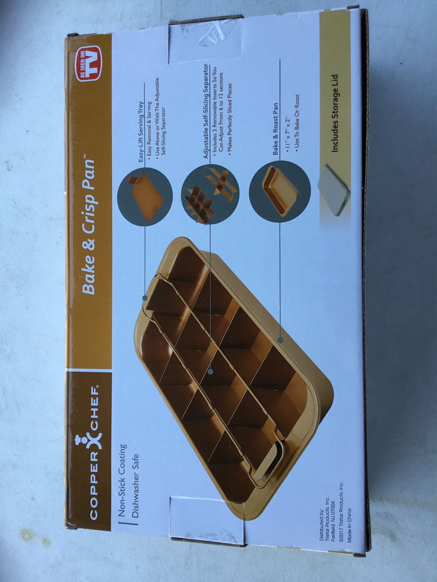 Copper chef 5 pc bake and crisp baking set