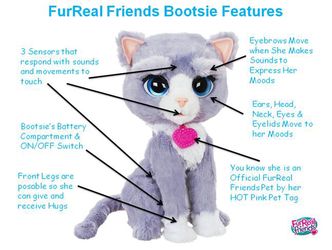 FurReal Friends Bootsie Cat Battery Operated Cute Silly Toy Cat With Sounds And Movement Very Entertaining And Fun Thumbnail