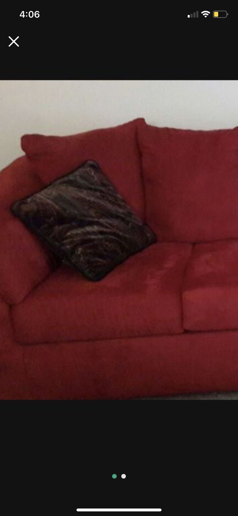 Living Room Set  With Three Seats In The Couch as Love Seat  Looks Like New Almost New