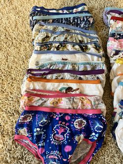 25 Pairs Of Toddler Girls Underwear- Size 2T-3T  Thumbnail