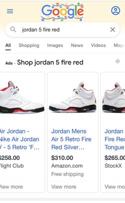 Jordan 6 Sport. Jordan 5 Fire Red $100 Each Sz11 Thumbnail