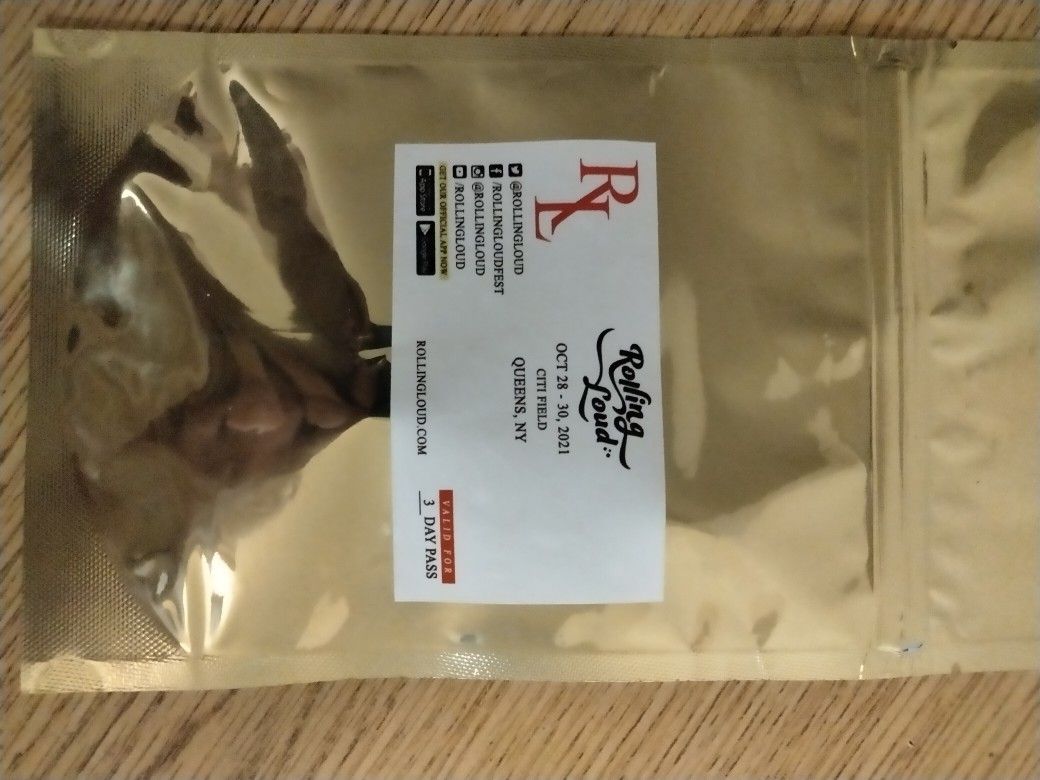 3 DAY GA ROLLING LOUD NEW YORK TICKET