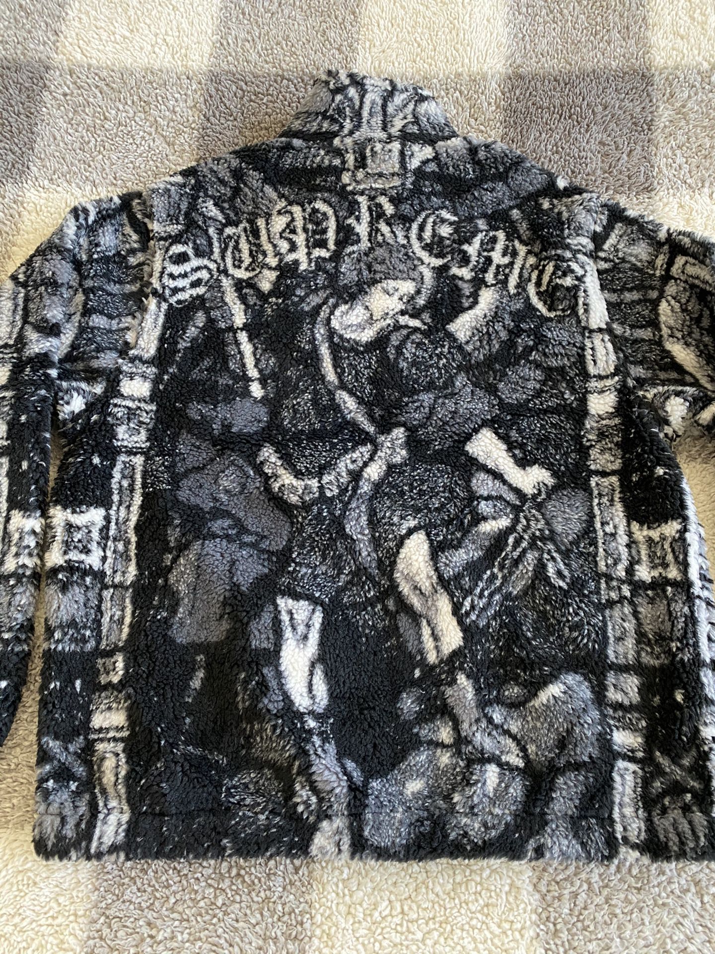 Supreme Saint Michael Fleece Jacket Medium Monochrome/Black