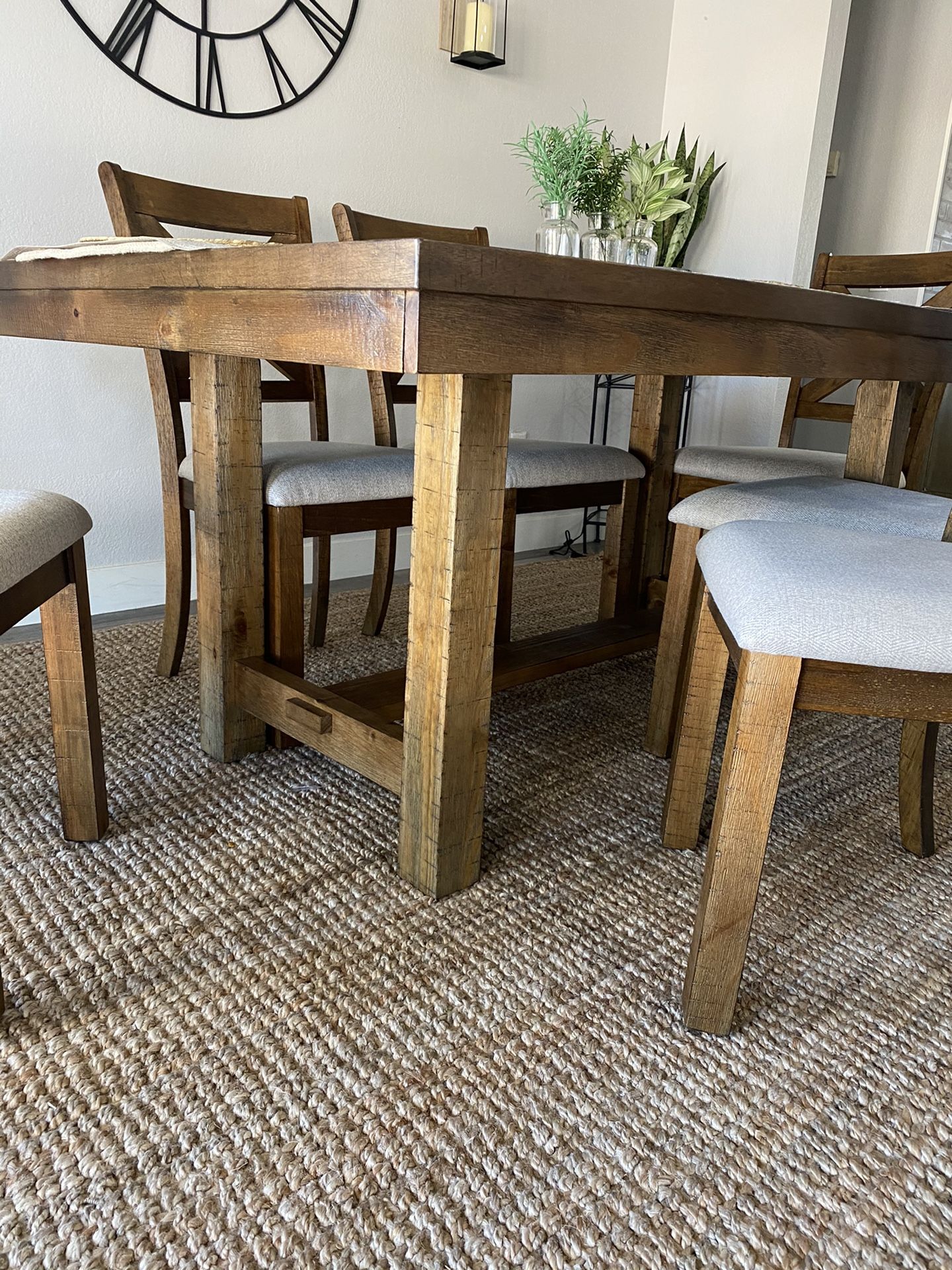 New Farmhouse Style Dining Set