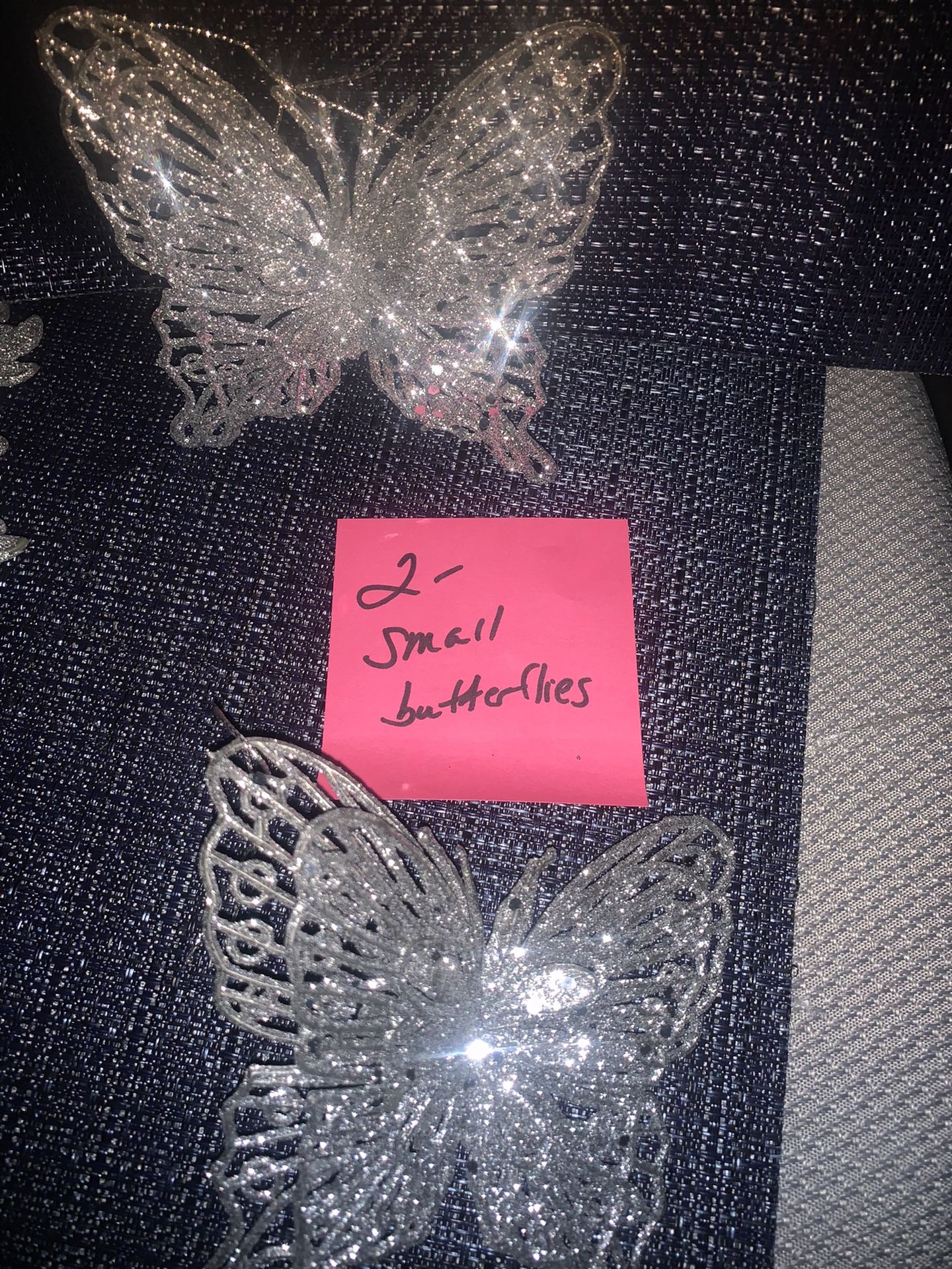 45 ASSORTED SILVER CHRISTMAS DECORATIONS