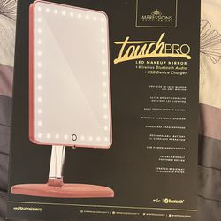 Impressions Vanity Touch Pro LED Makeup Mirror w/ Bluetooth Audio + Speakerphone & USB Chrager Thumbnail