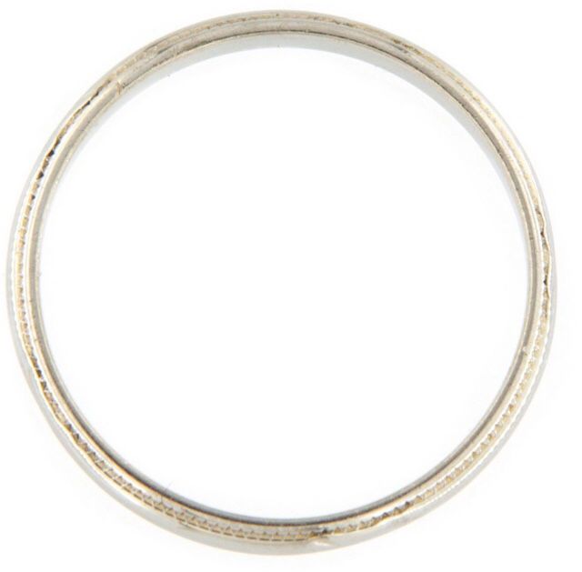 Unisex Wedding Band 18kt White Gold