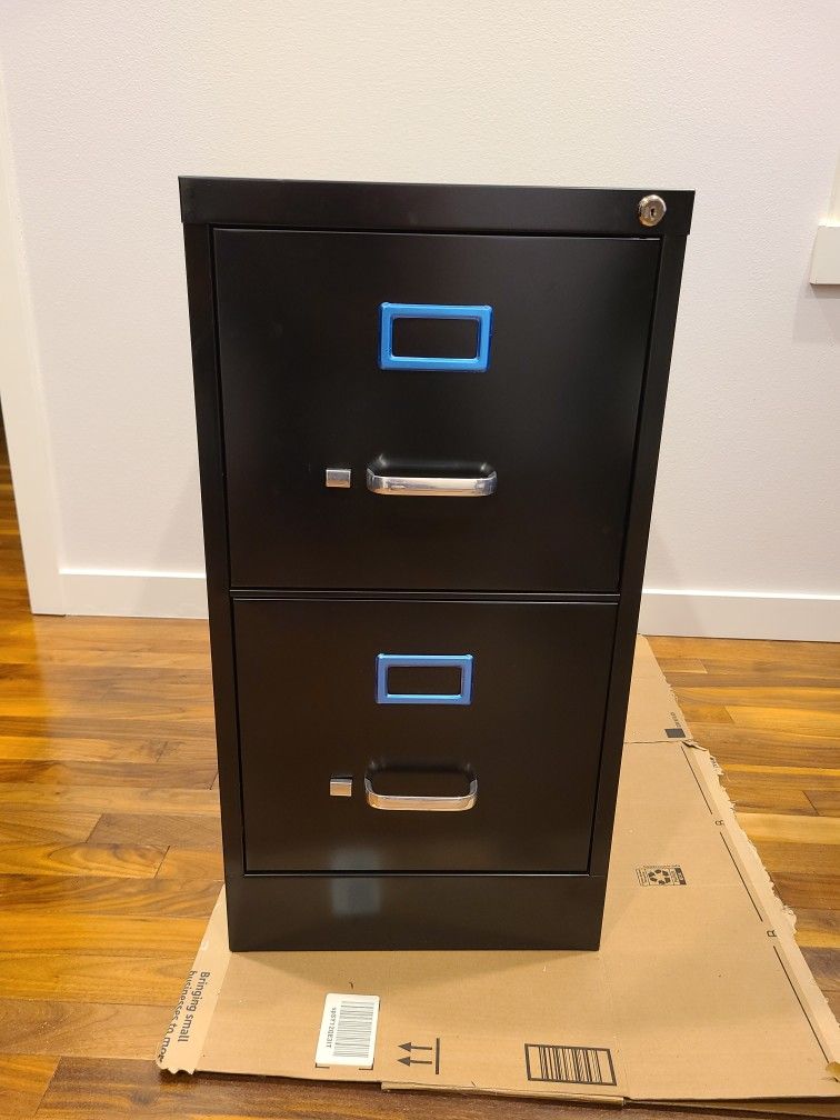 2 Drawer Letter Width Vertical Cabinet