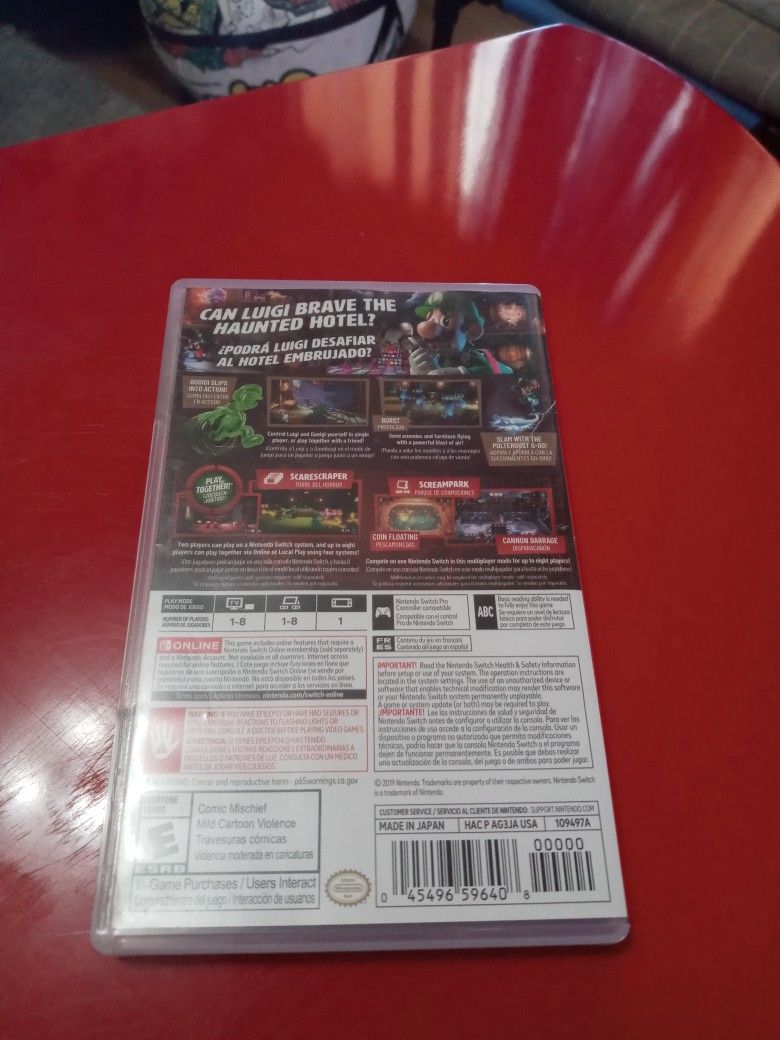 Luigis Mansion Nintendo Switch