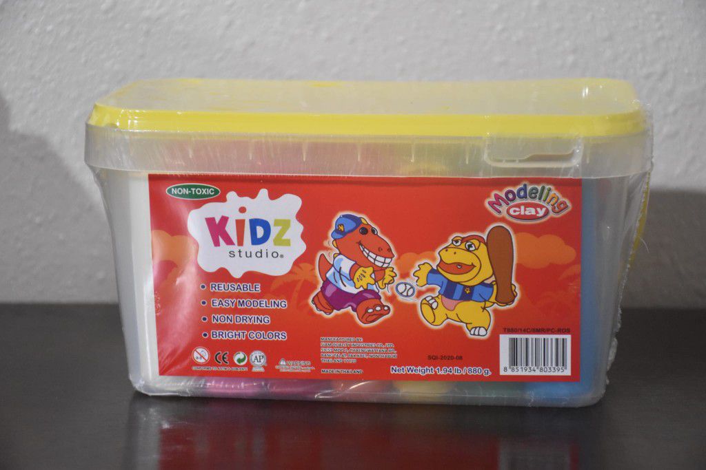 Kids Modeling Clay Container