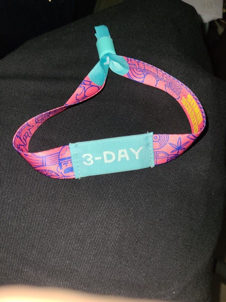 Outside Lands Day 3day Wrist Band 2021 San