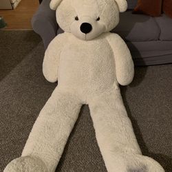 Giant White Stuffed Bear  Thumbnail