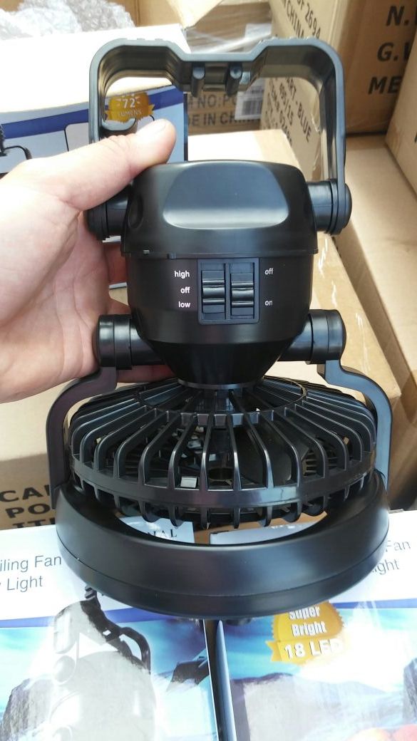 2 in 1 fan with led light