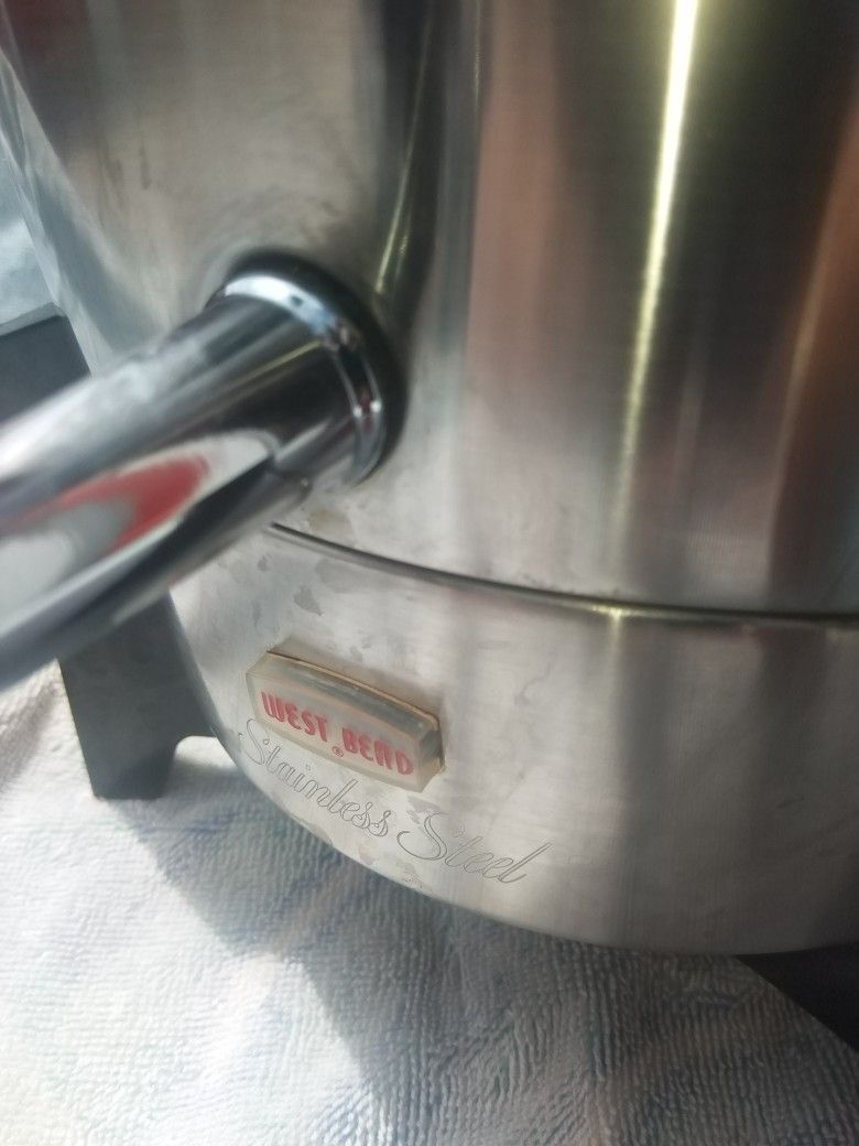 MCM Mid-century Banquet Party Aluminum Coffee Percolator Pot