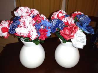 Artificial Flowers Make A Good Fourth Of July Decoration Or Gift  Thumbnail