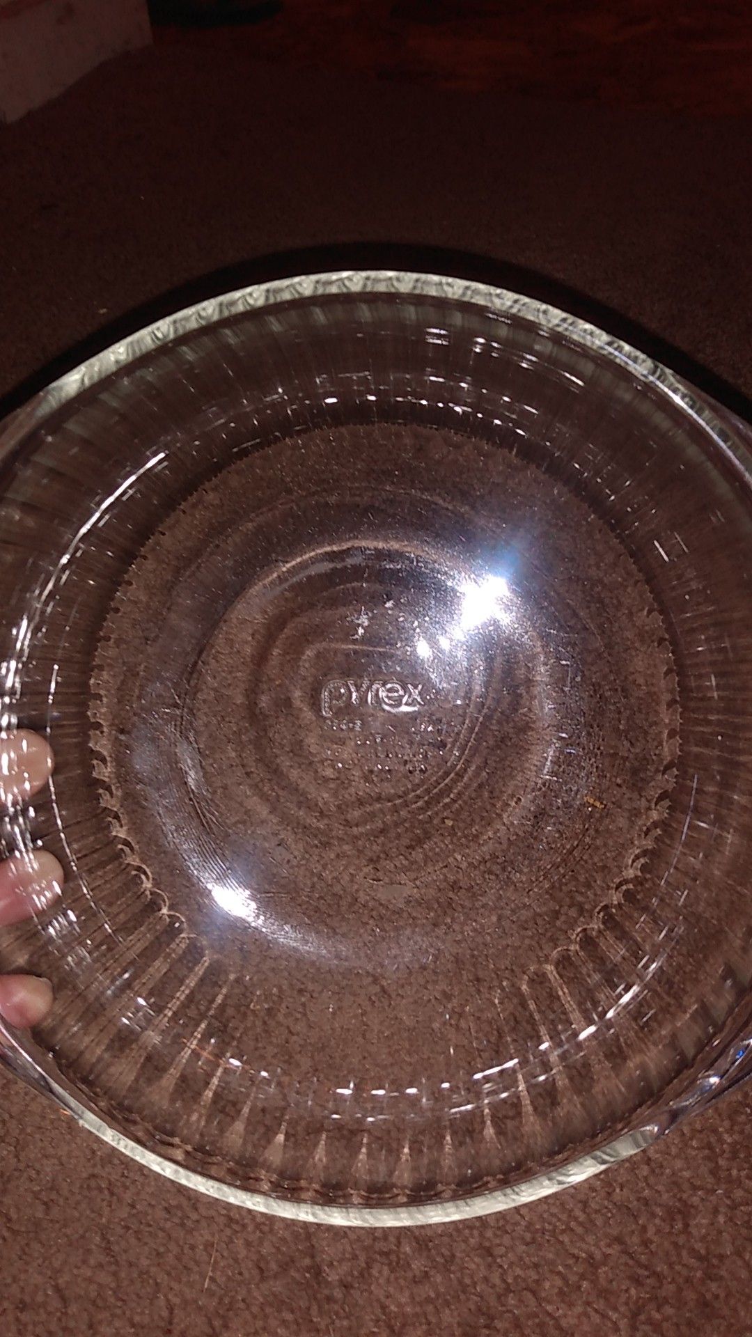 Pyrex glass bowl