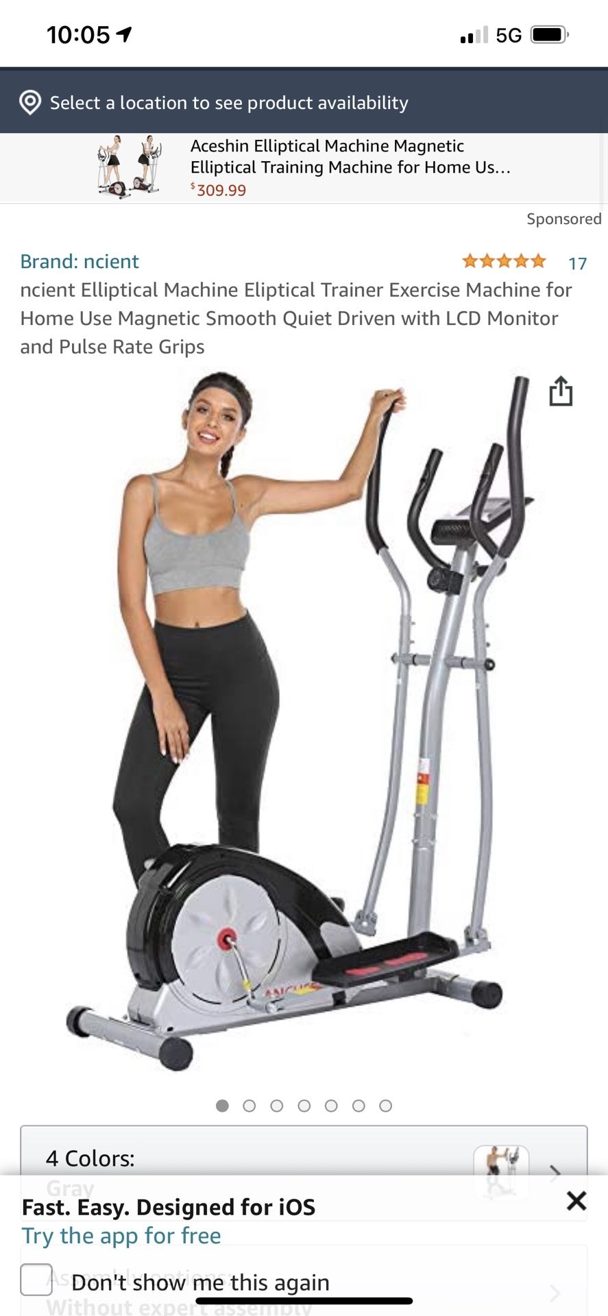 Elliptical Machine - Like New
